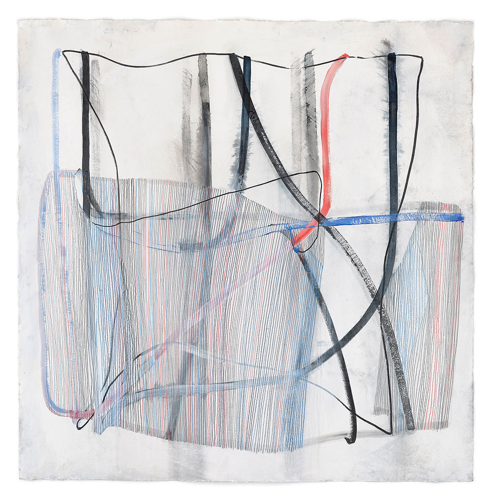 Zeichnung © Jana Troschke 11-07-2024 | Bundstift Tusche Acryl | 126 x 125 cm